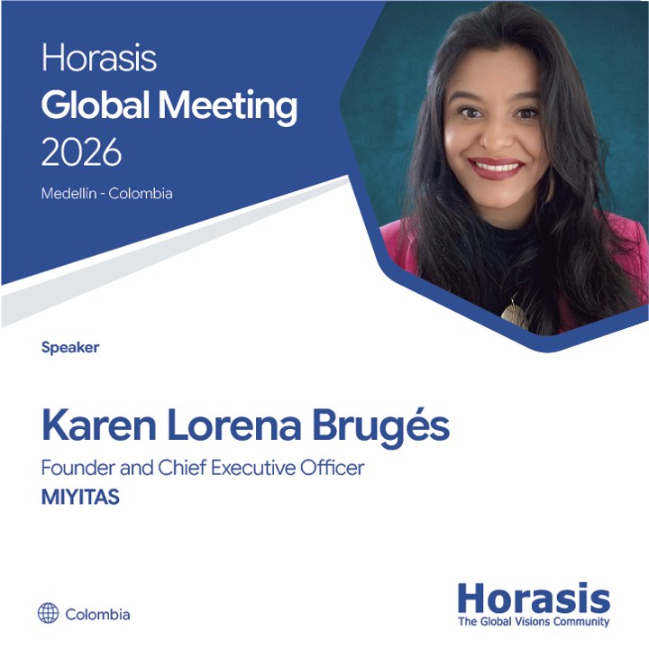 Karen Bruges, speaker en el Horasis Global Meeting 2026, Medellín