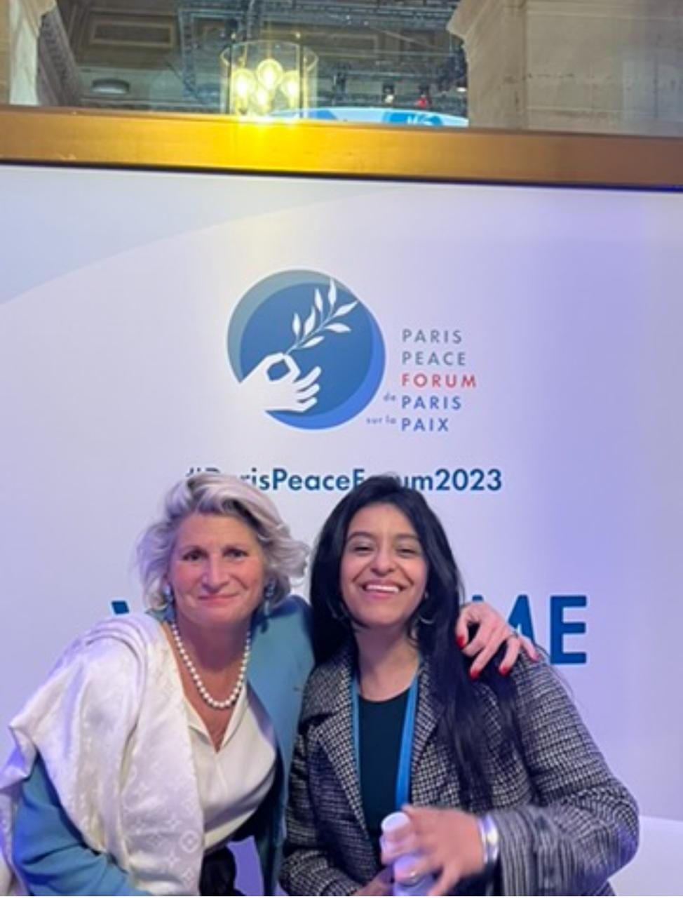 Karen Bruges en el Paris Peace Forum 2023