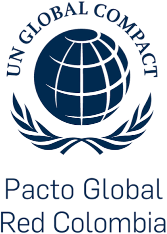 Logo de Pacto Global Colombia, medio que publicó a Karen Bruges
